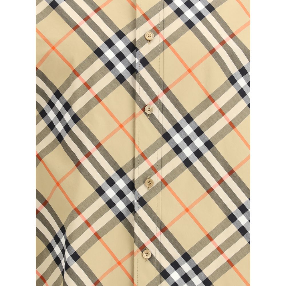 Burberry Beige Cotton Pattern Shirt | Regal Royce