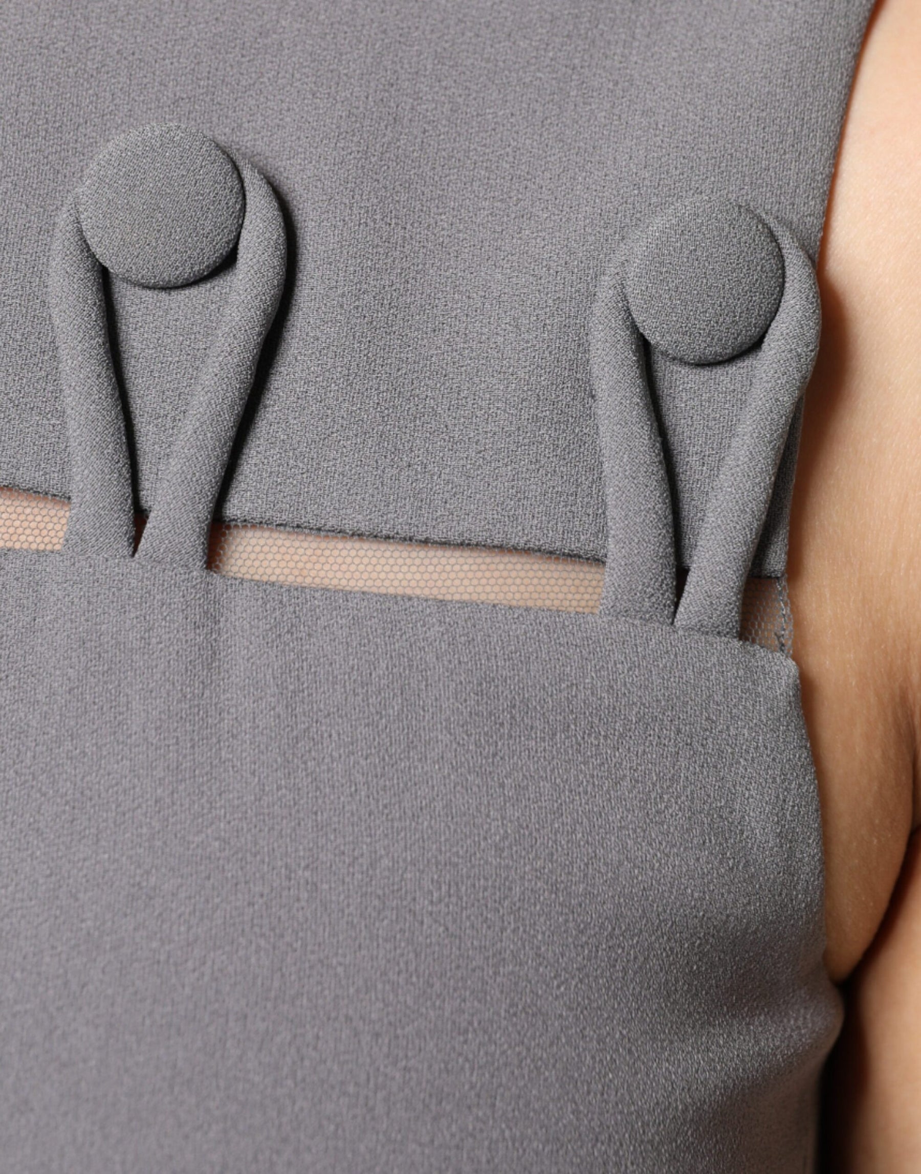 Emporio Armani Gray Round Neck Sleeveless A-line Mini Dress | Regal Royce