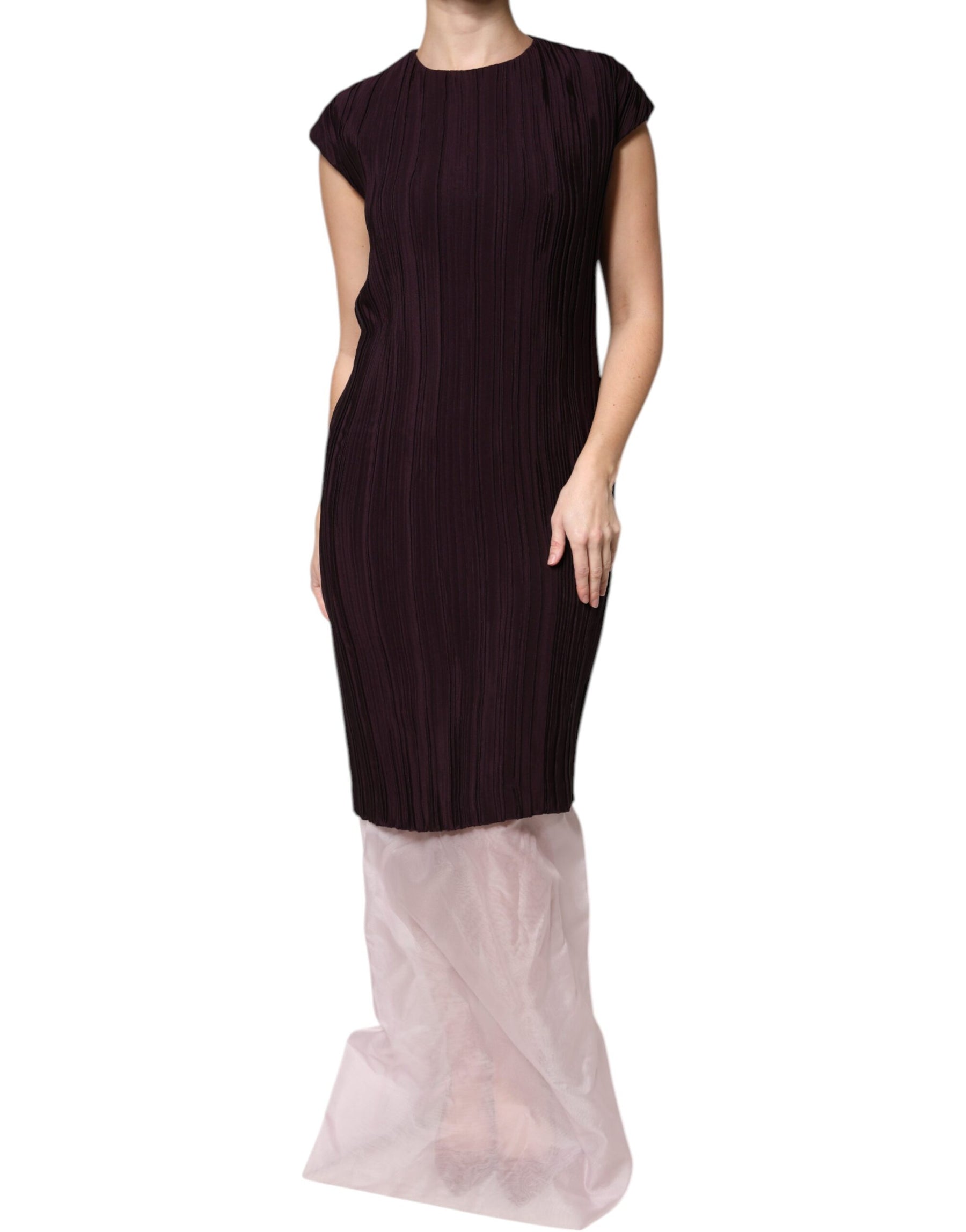 Barbara Casasola Brown Silk Short Sleeves Sheath Maxi Dress | Regal Royce