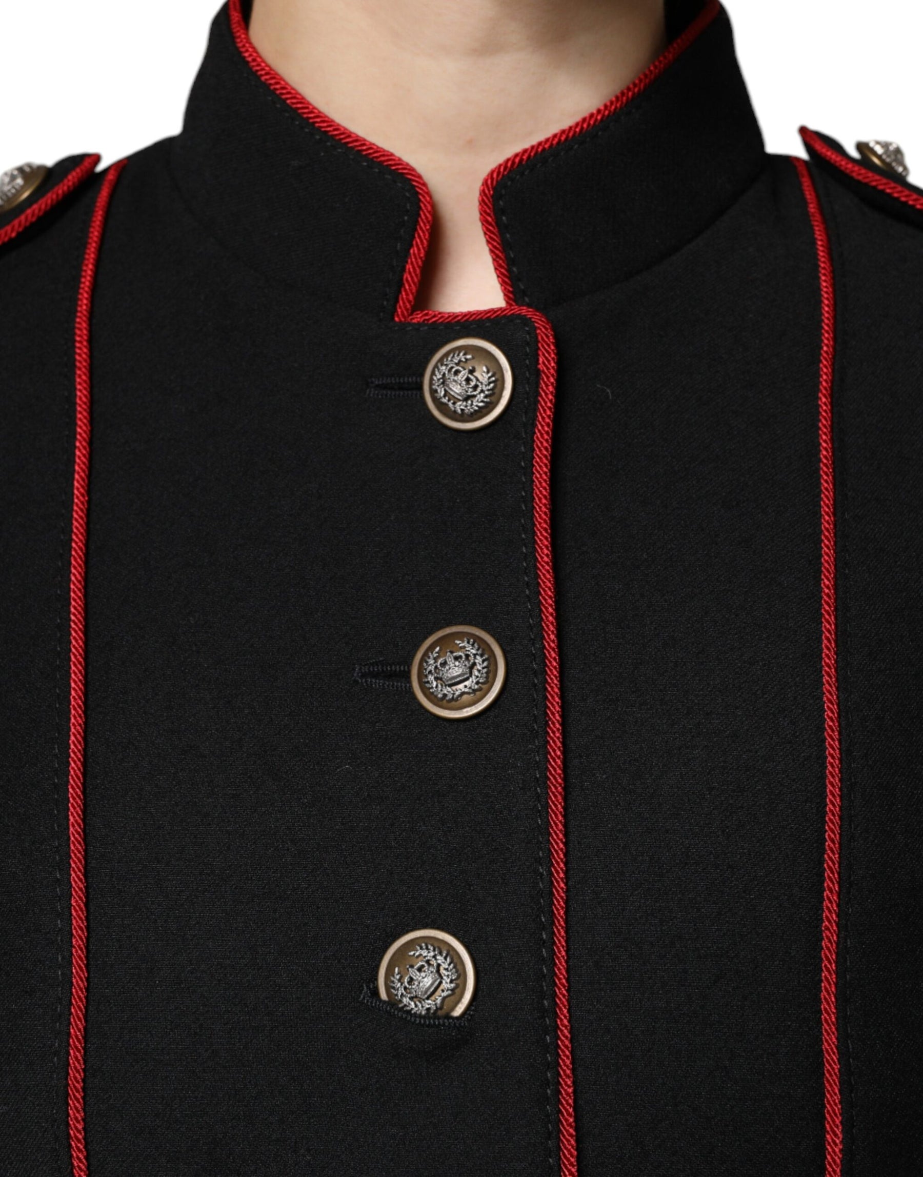 Dolce & Gabbana Black Single Breasted Trench Coat Jacket | Regal Royce