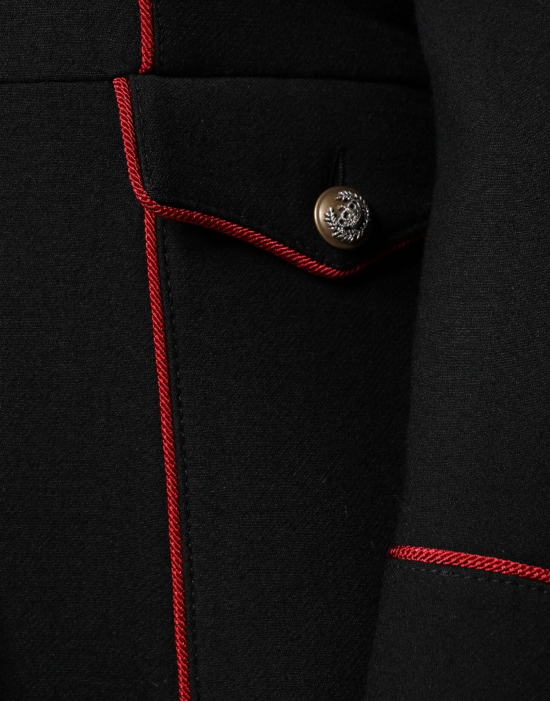 Dolce & Gabbana Black Single Breasted Trench Coat Jacket | Regal Royce