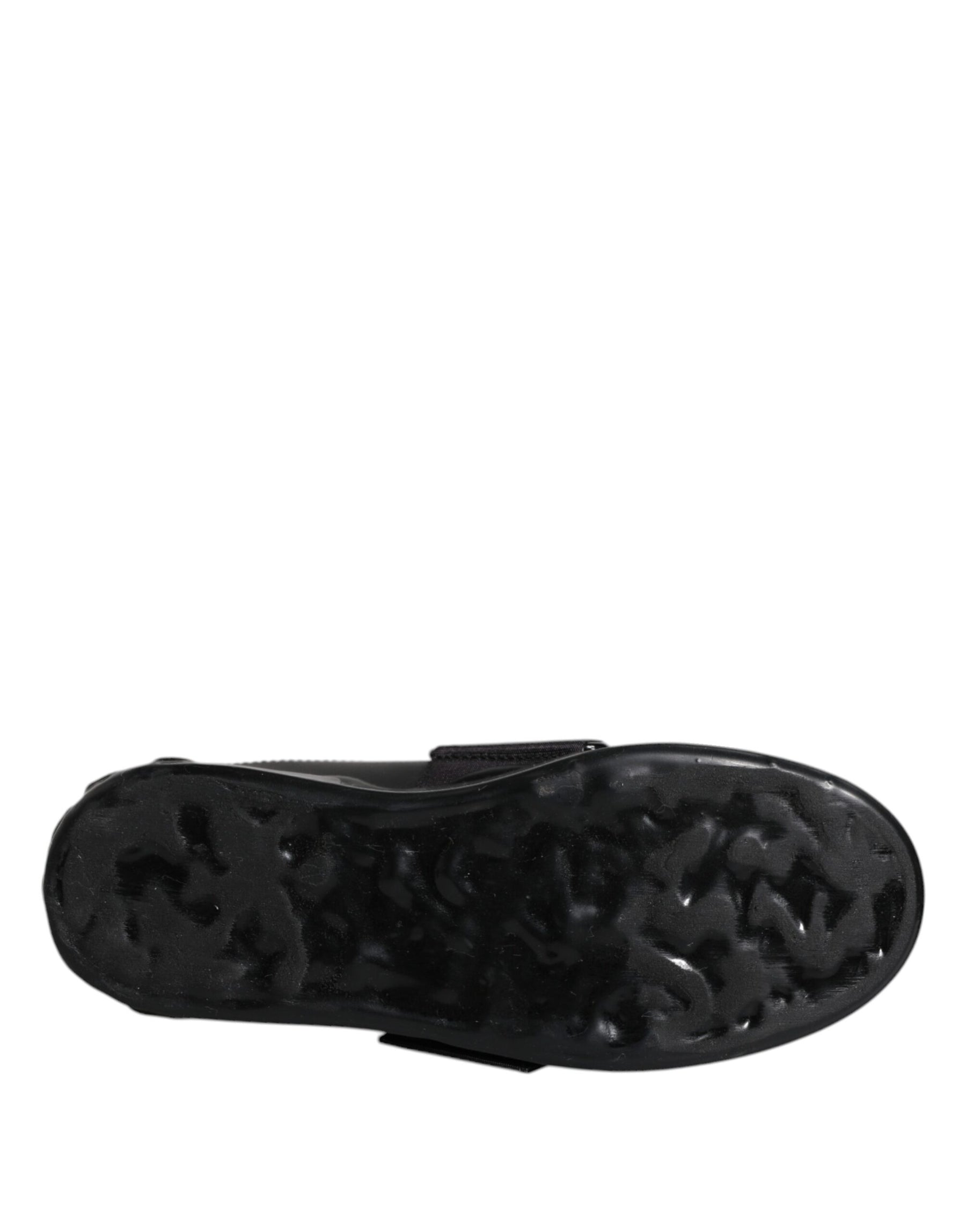Dolce & Gabbana Black D&G AMORE Low Top Sneakers Shoes | Regal Royce