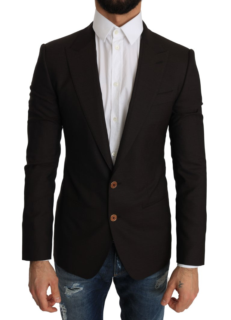 Dolce & Gabbana Brown Wool SICILIA Jacket Coat Blazer | Regal Royce