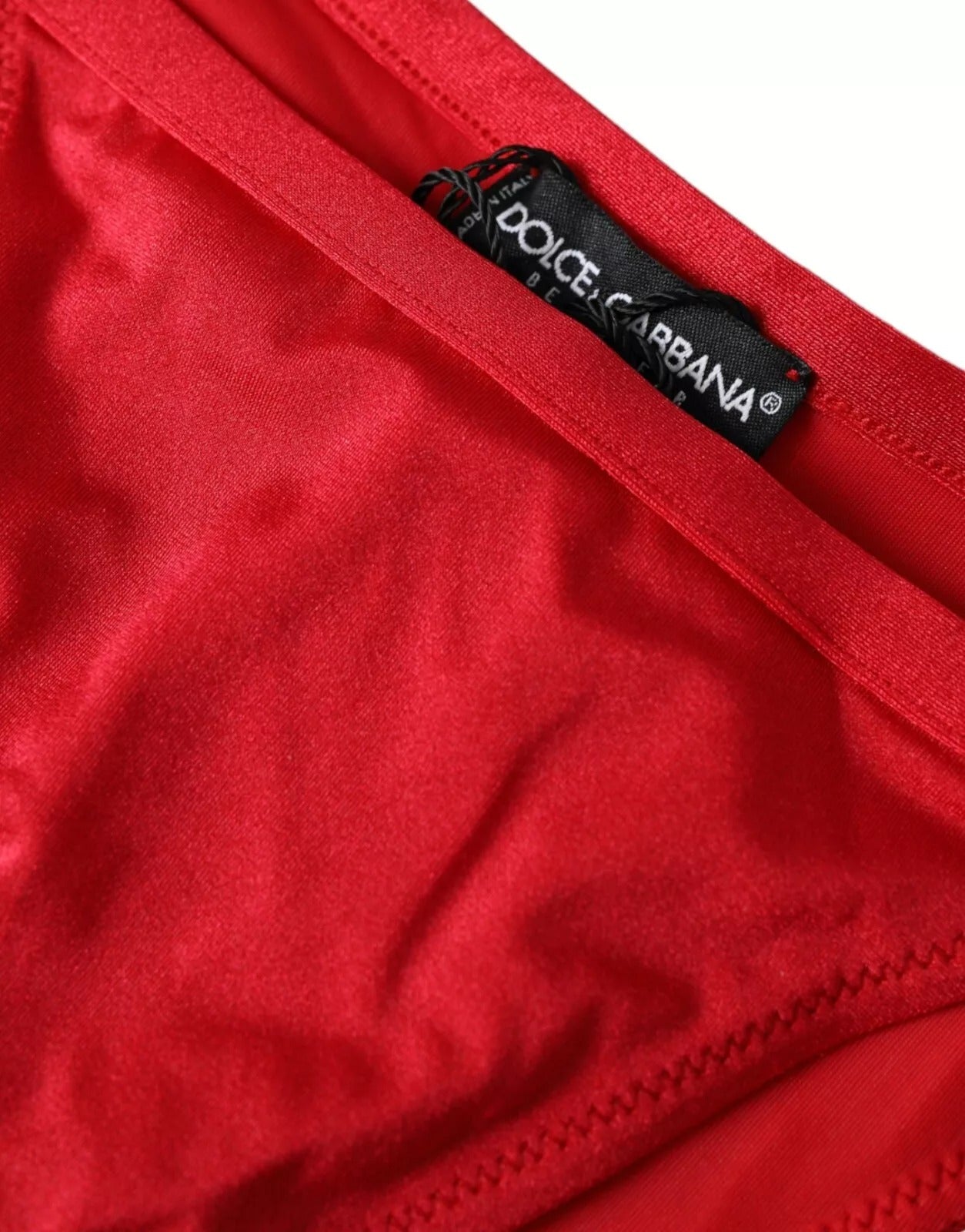 Dolce & Gabbana Red Nylon Stretch Beachwear Swimwear Bottom Bikini | Regal Royce