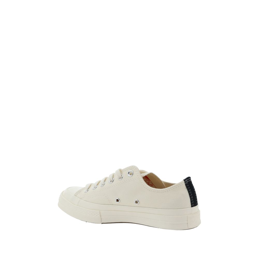 Comme Des Garçons Play x Converse White Rubber Low Top Sneakers | Regal Royce