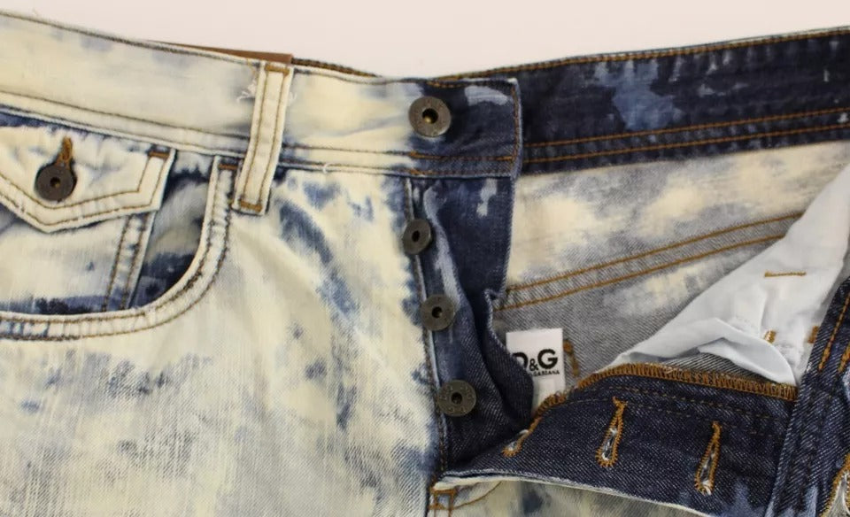 Dolce & Gabbana Blue D&G Cotton Washed Jeans Denim Shorts | Regal Royce