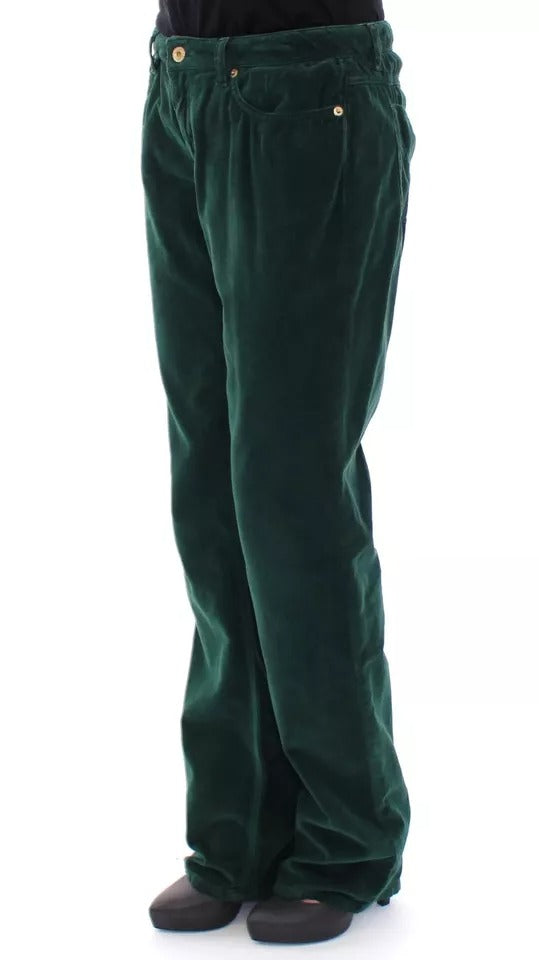 Dolce & Gabbana Green Cotton Corduroys SLIMMY Fit D&G Pants | Regal Royce