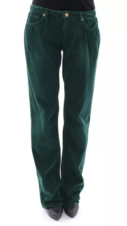 Dolce & Gabbana Green Cotton Corduroys SLIMMY Fit D&G Pants | Regal Royce