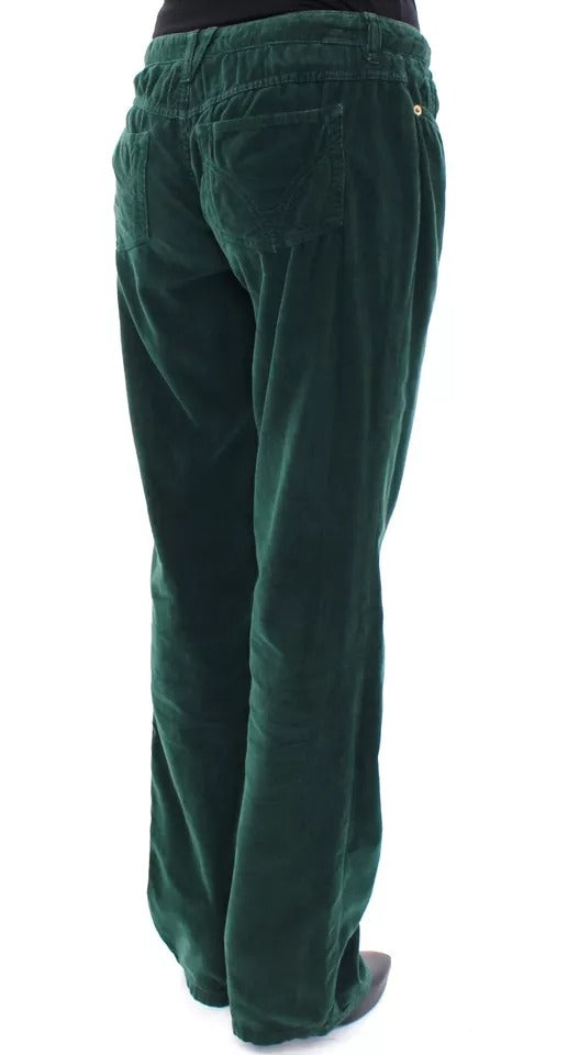 Dolce & Gabbana Green Cotton Corduroys SLIMMY Fit D&G Pants | Regal Royce