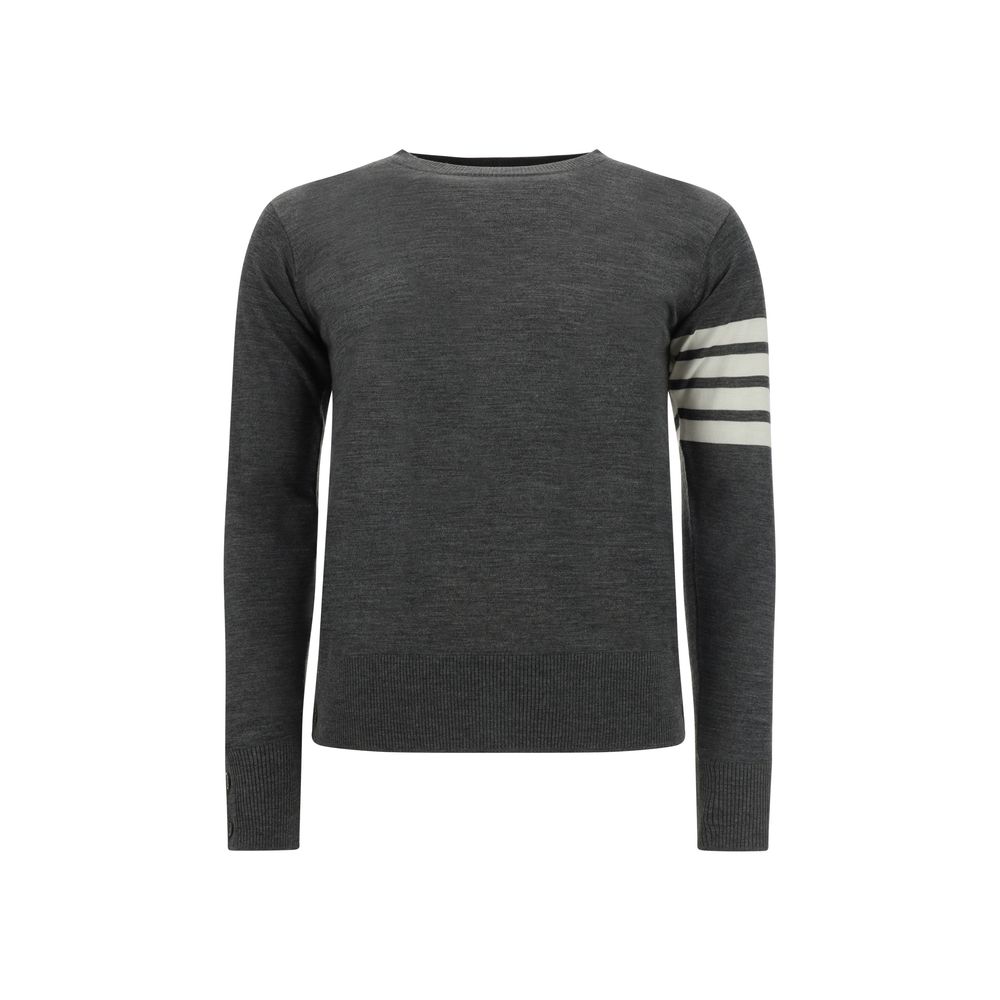 Thom Browne Gray Fleece Wool Sweatshirt | Regal Royce
