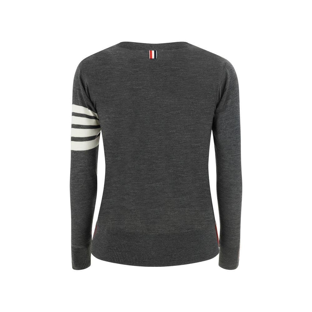 Thom Browne Gray Fleece Wool Sweatshirt | Regal Royce
