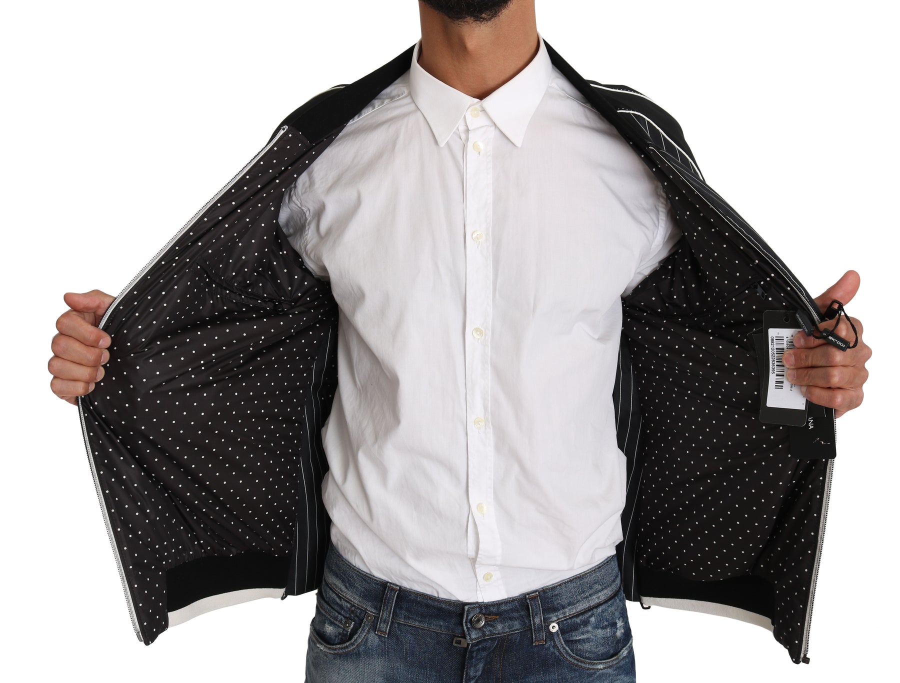 Dolce & Gabbana Black DD58 SG62 Sequined Beaded Jacket | Regal Royce