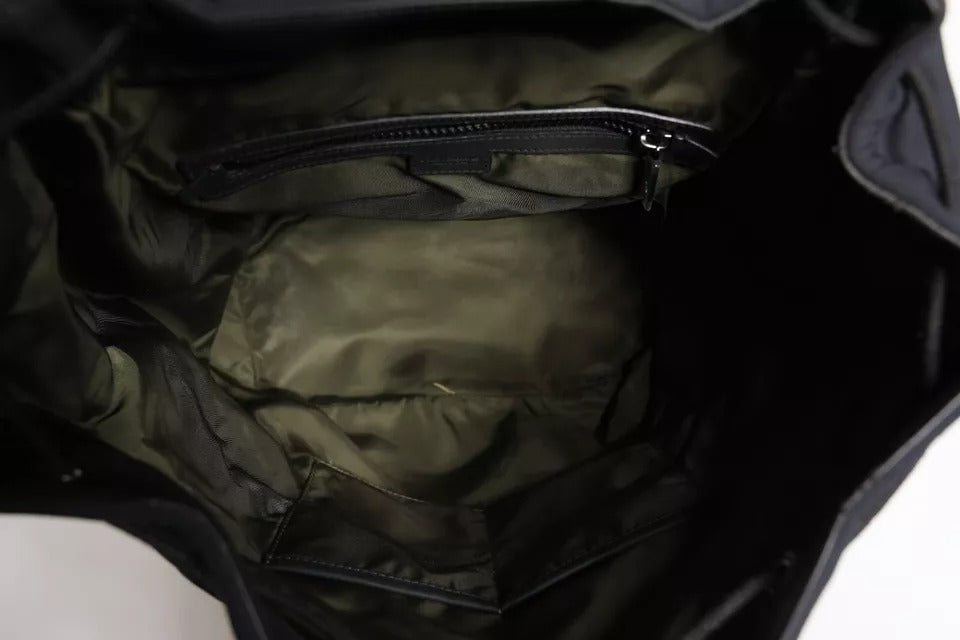 Dolce & Gabbana Black Neoprene Nylon DG Logo School Backpack Bag | Regal Royce