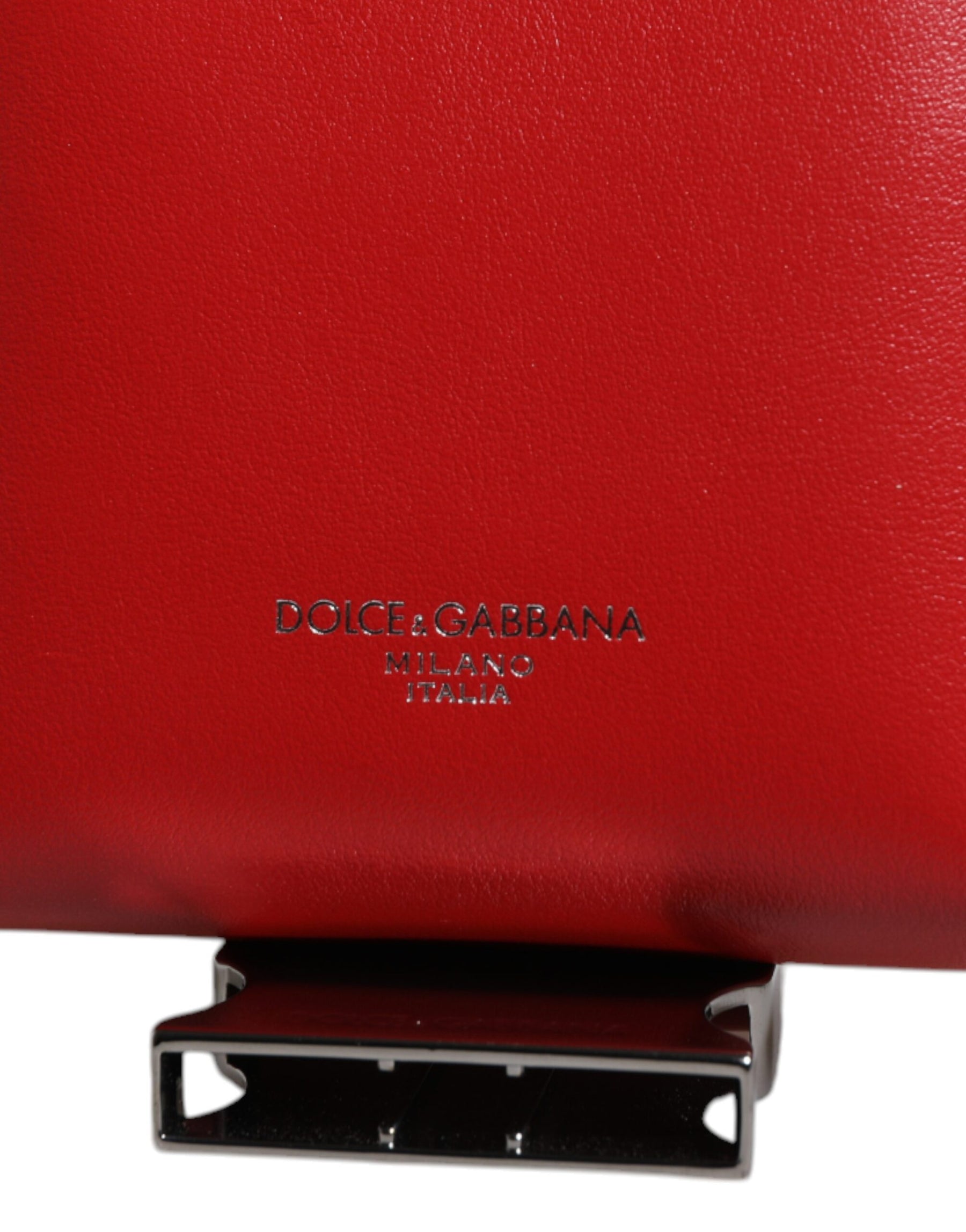 Dolce & Gabbana Red Leather Logo Zip Around Card Holder Wide Strap Wallet (Copy) | Regal Royce