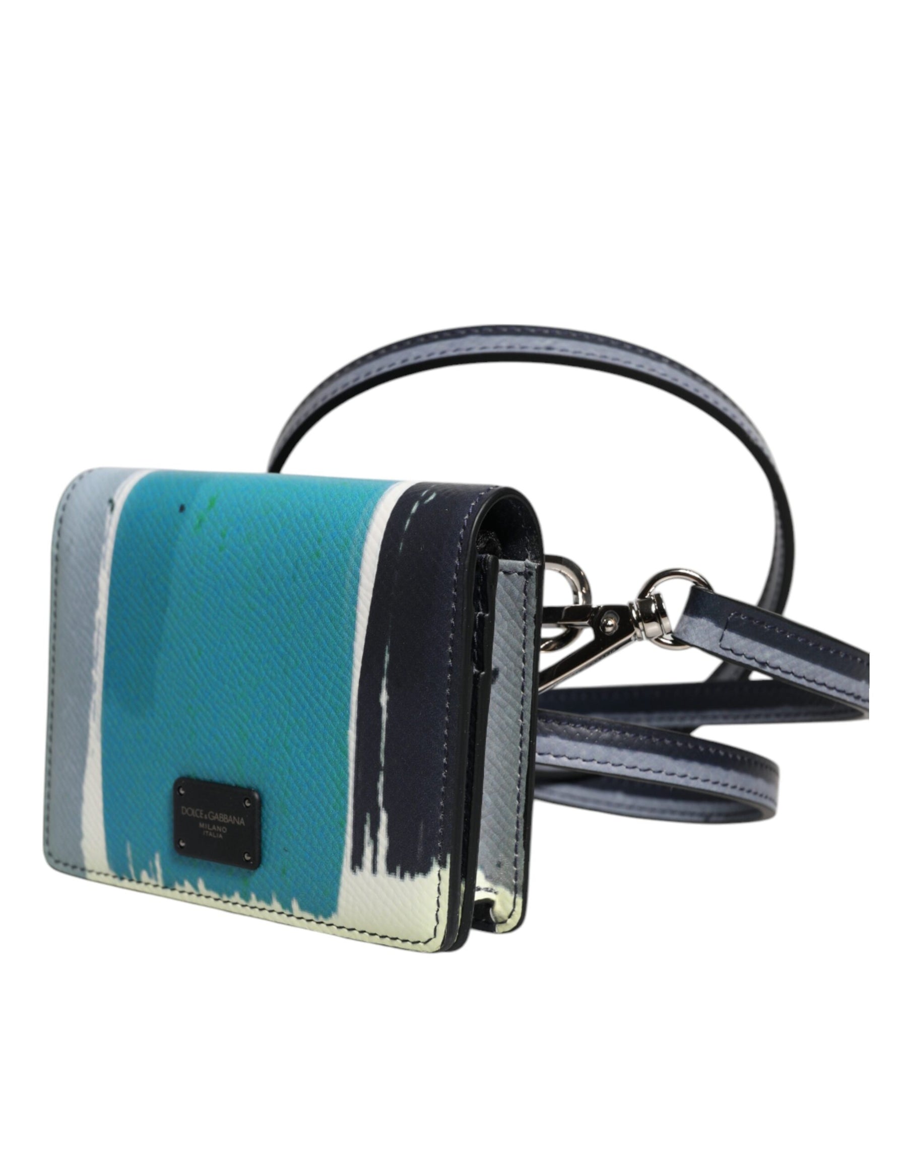 Dolce & Gabbana Multicolor Leather DG Logo Bifold Card Holder Wallet | Regal Royce