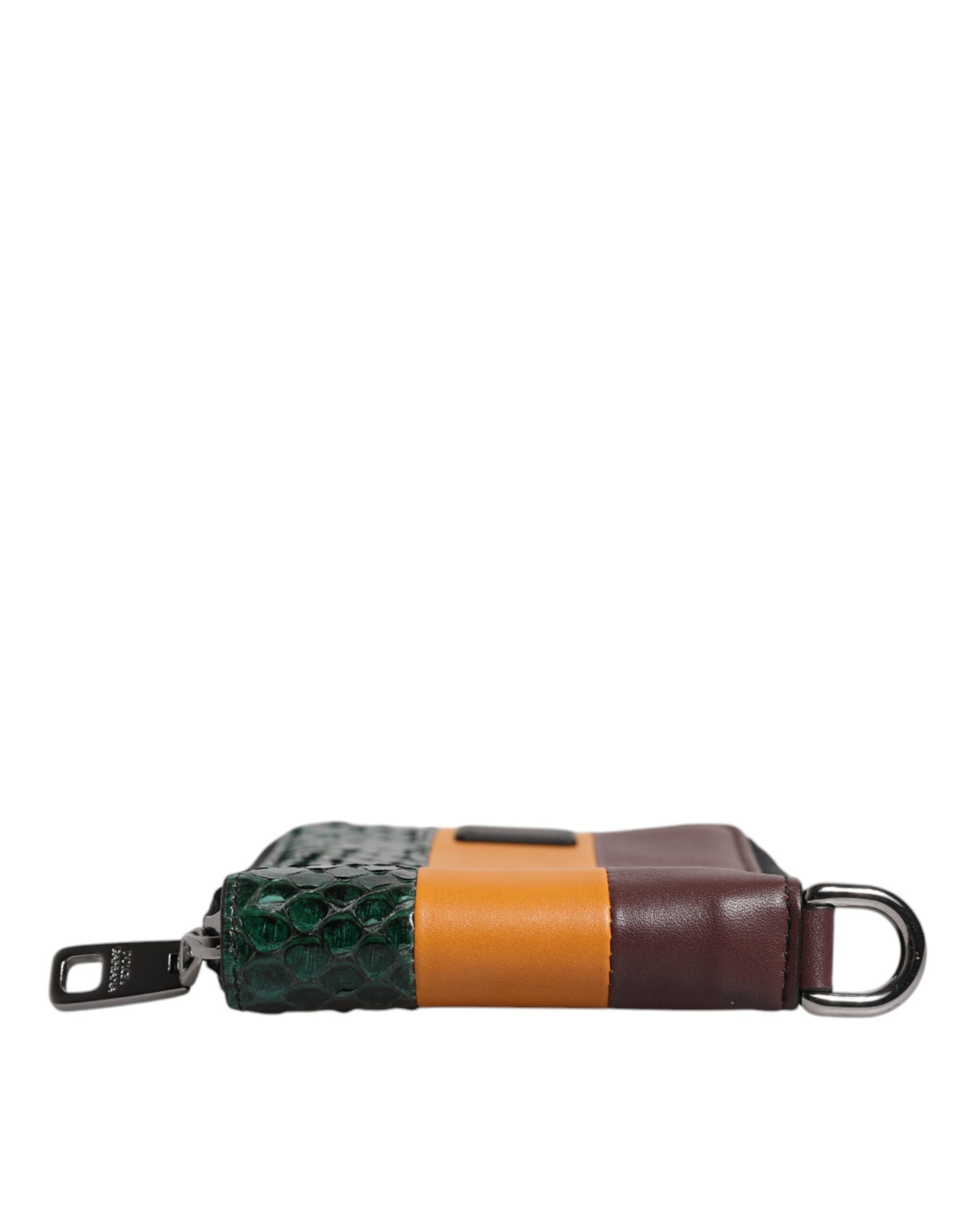 Dolce & Gabbana Multicolor Exotic Leather DG Bifold Card Holder Wallet | Regal Royce