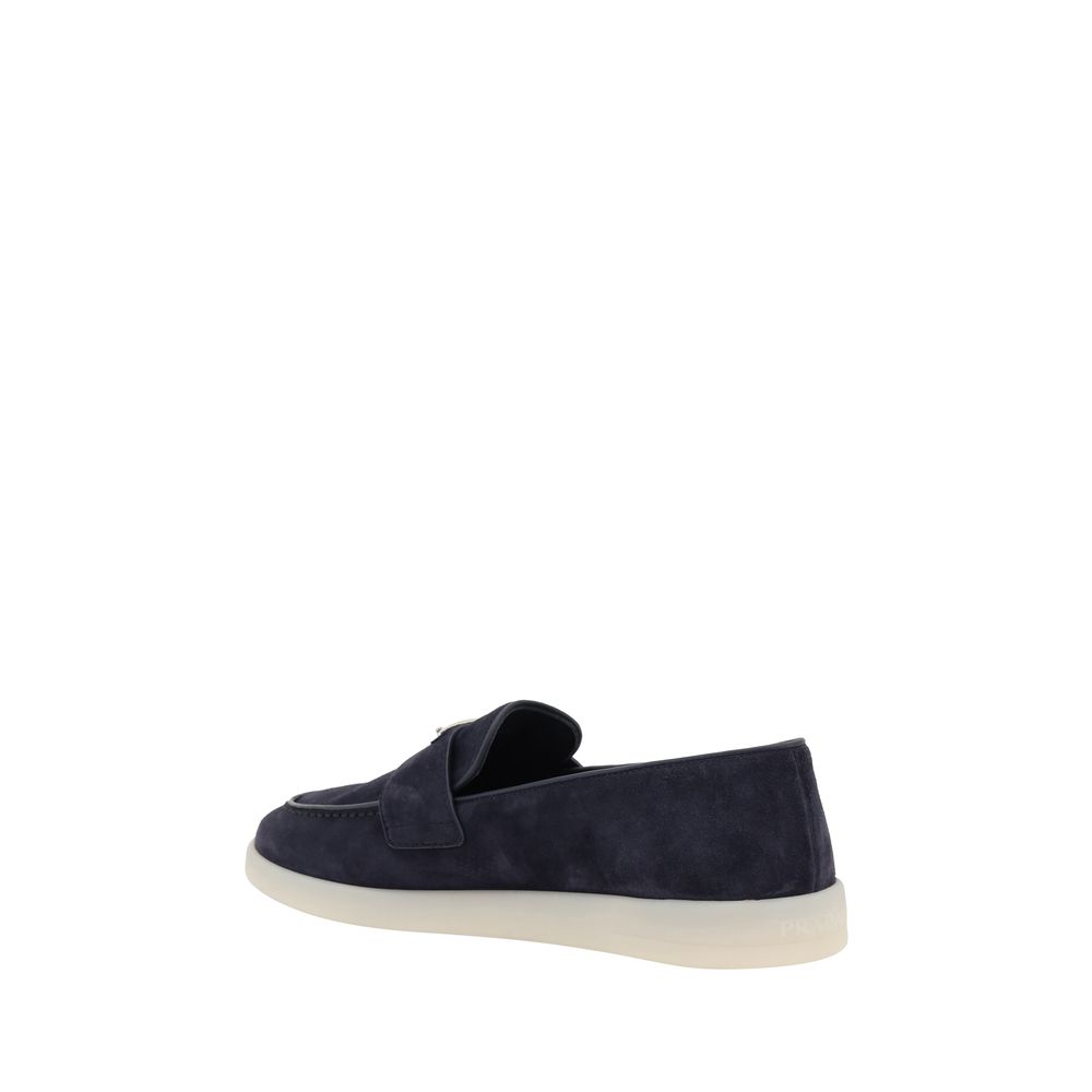 Prada Blue Rubber Slip-On Loafers | Regal Royce