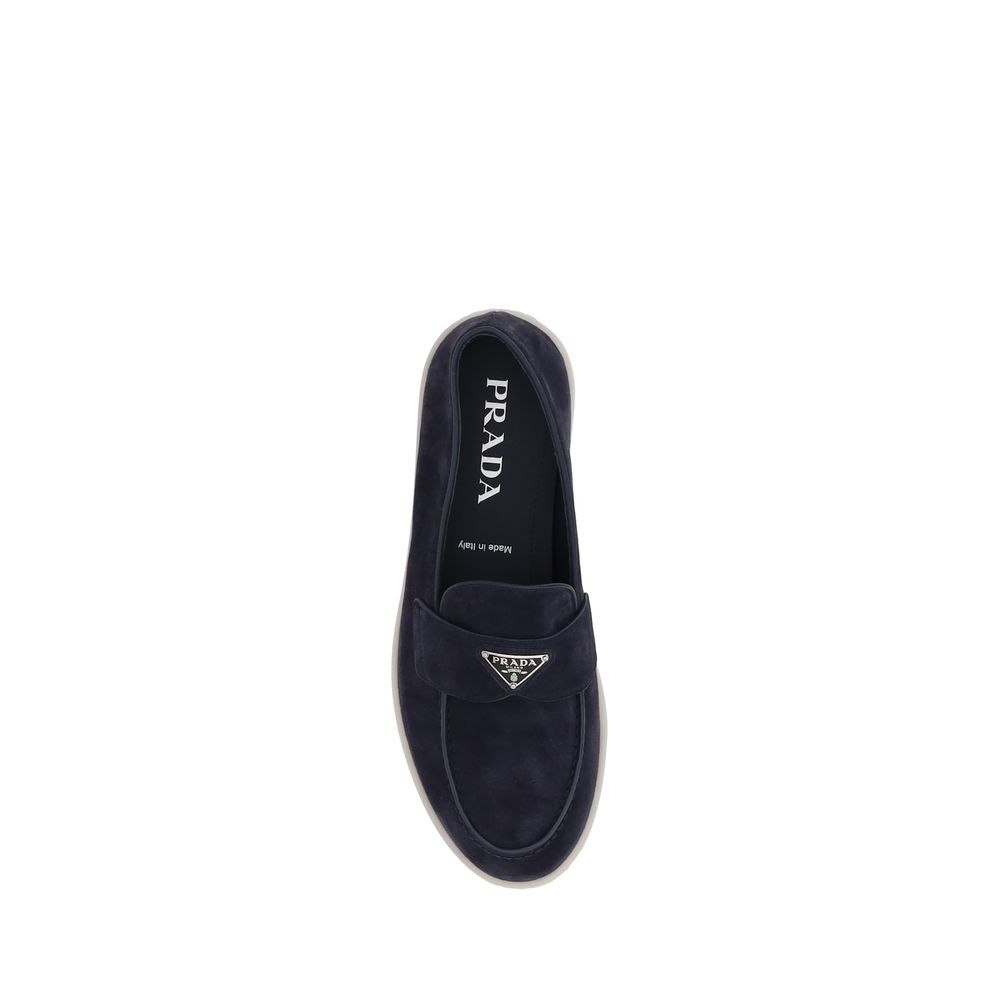 Prada Blue Rubber Slip-On Loafers | Regal Royce