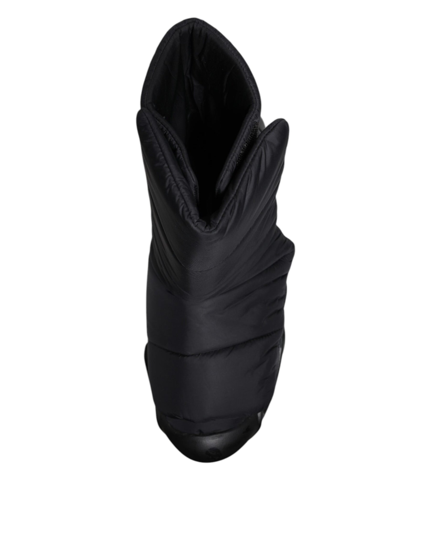 Dolce & Gabbana Black Slip On Wave Quilted Sneakers Shoes | Regal Royce