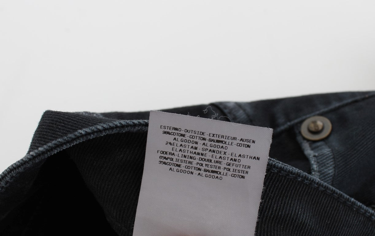 Cavalli Blue Cotton Stretch Baggy Relax Jeans | Regal Royce