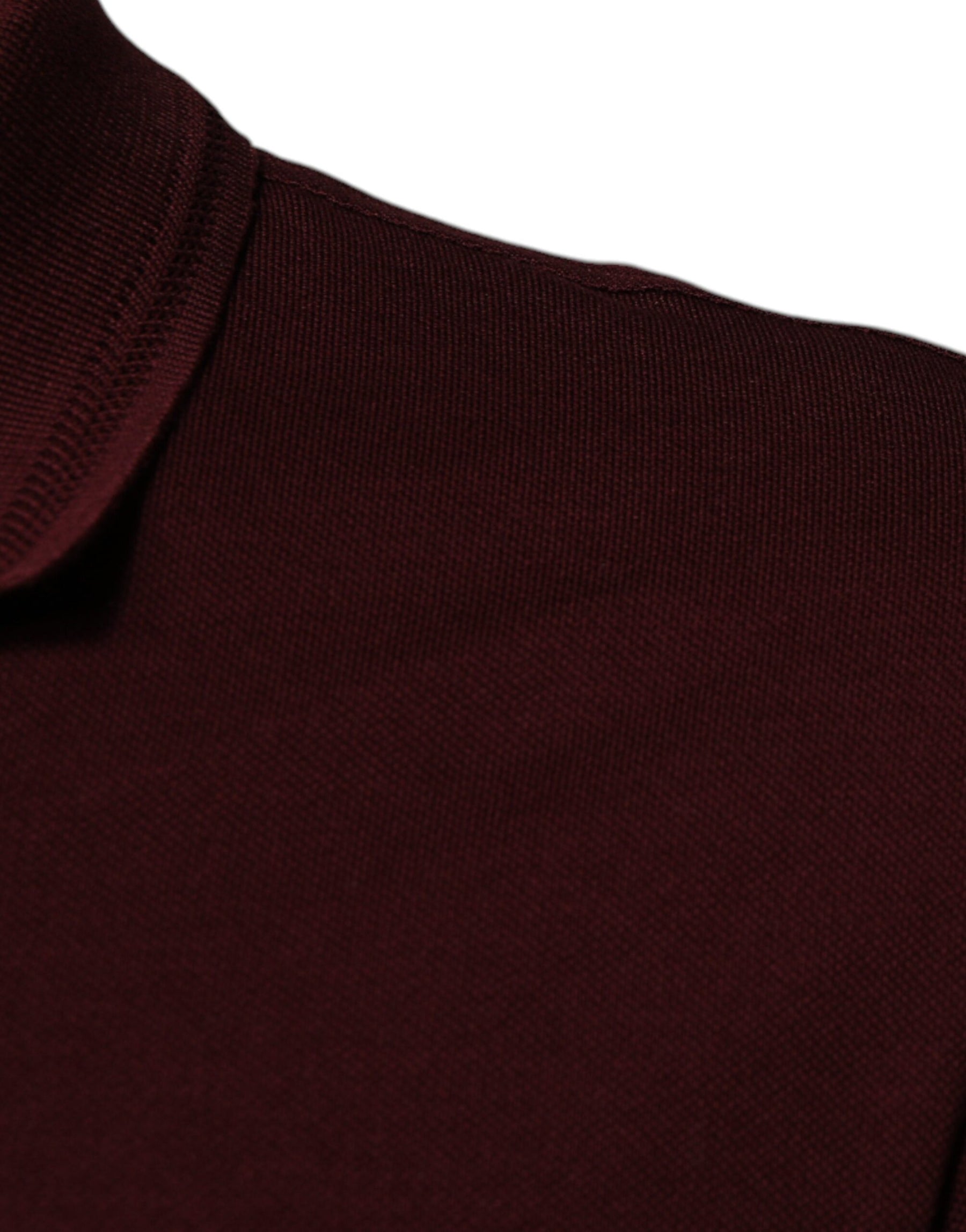 Dolce & Gabbana Maroon Collared Short Sleeves Polo T-shirt | Regal Royce