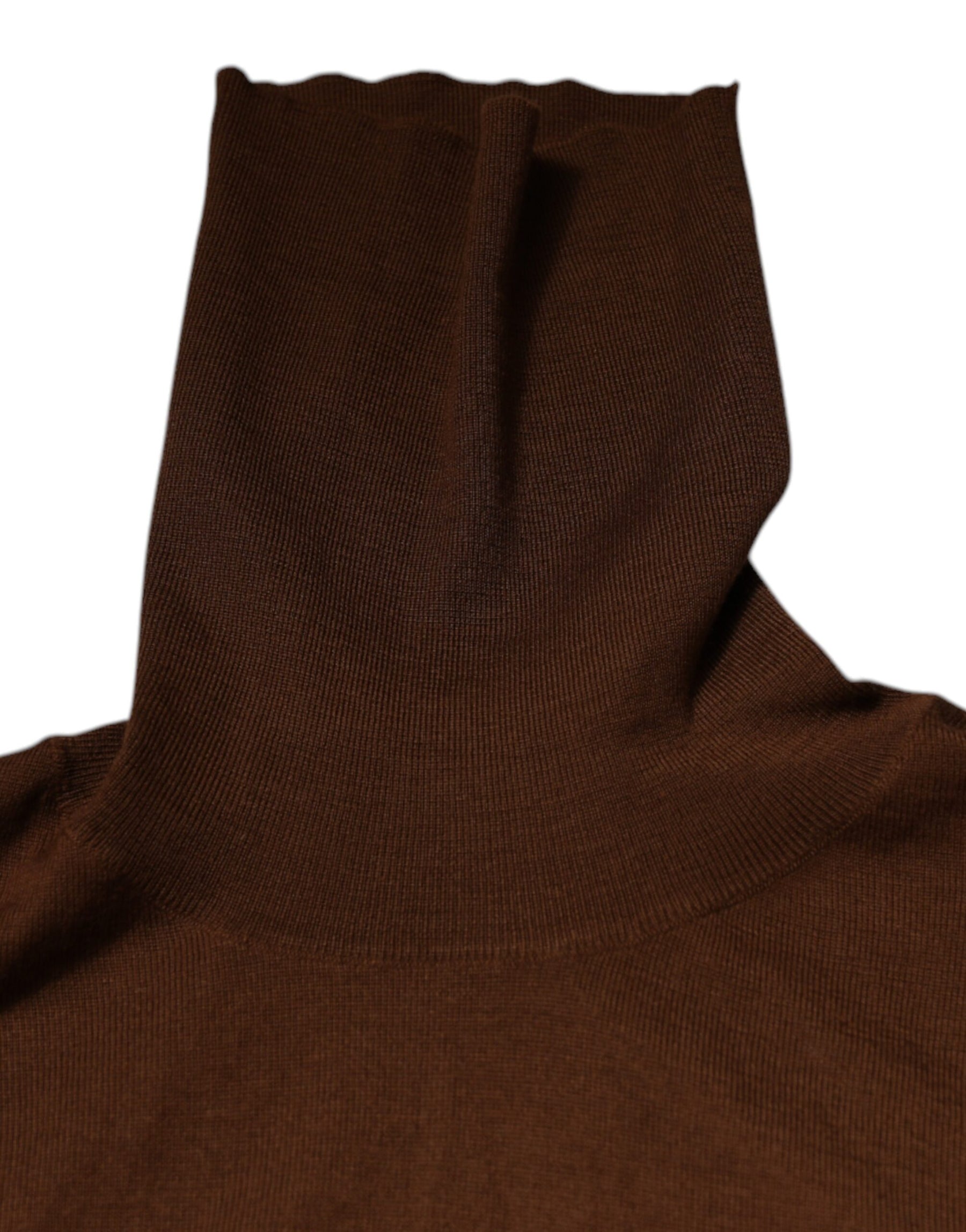 Dolce & Gabbana Brown Cashmere Turtleneck Pullover Sweater | Regal Royce