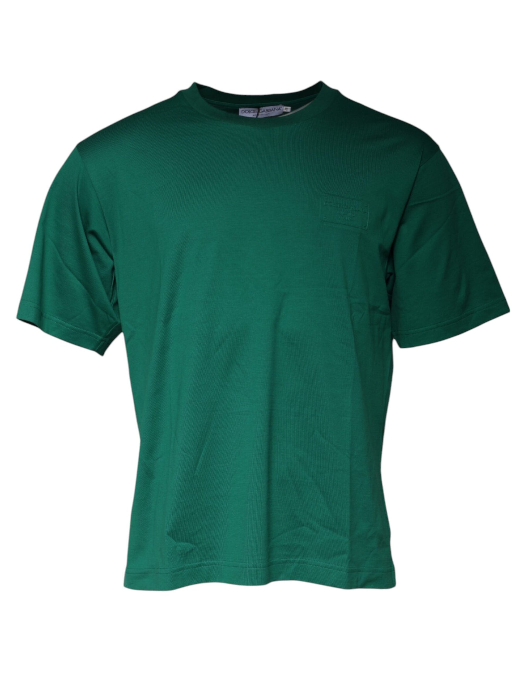 Dolce & Gabbana Green Logo Crew Neck Short Sleeves T-shirt | Regal Royce