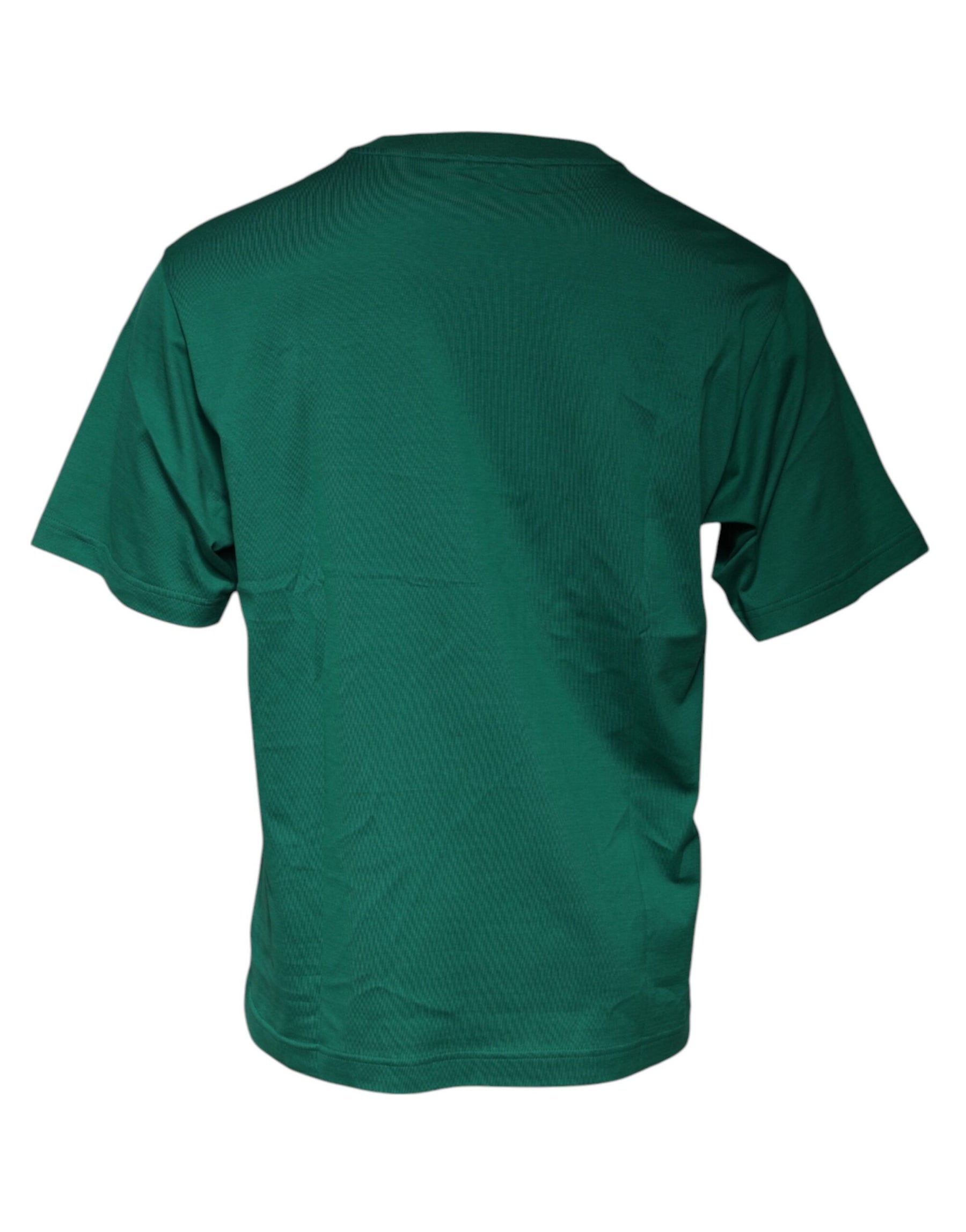 Dolce & Gabbana Green Logo Crew Neck Short Sleeves T-shirt | Regal Royce