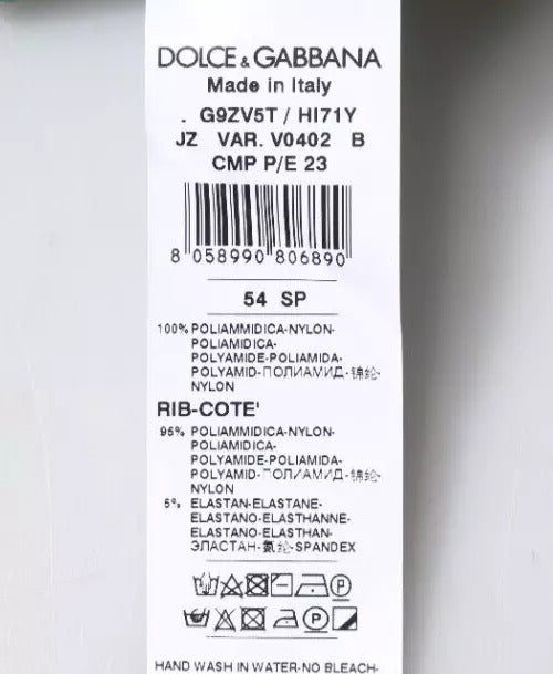 Dolce & Gabbana Green Logo Nylon Crew Neck Pullover Sweater | Regal Royce