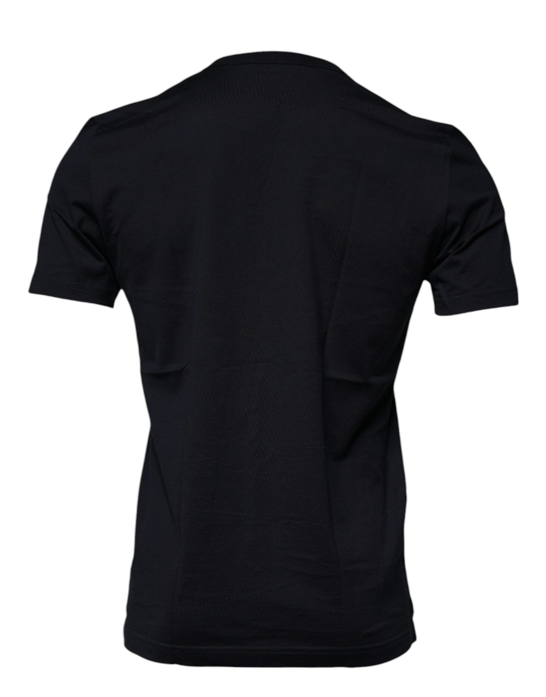 Dolce & Gabbana Blue Cotton Angel Print Short Sleeves T-shirt | Regal Royce