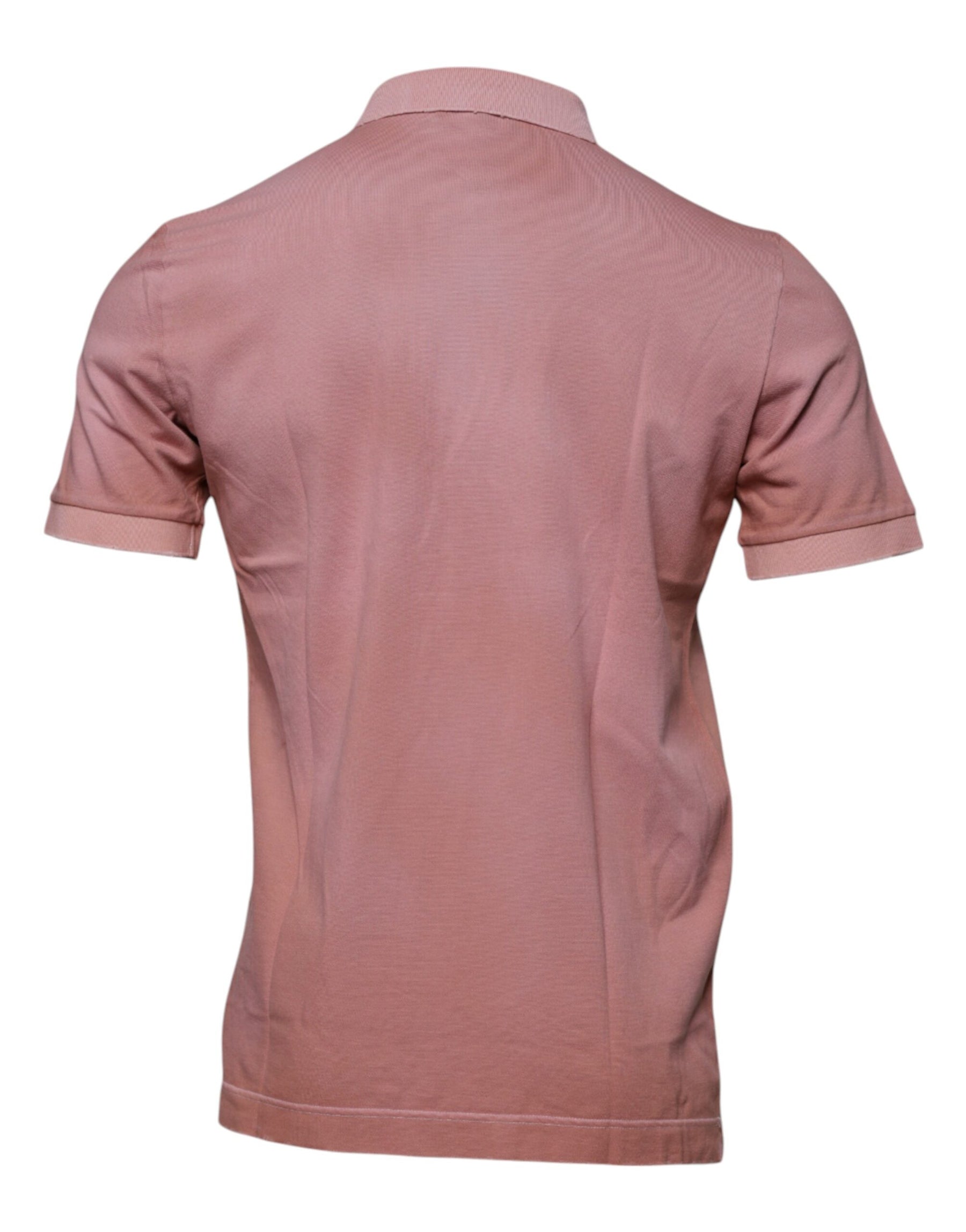 Dolce & Gabbana Pink Crown Collared Short Sleeve Polo T-shirt | Regal Royce