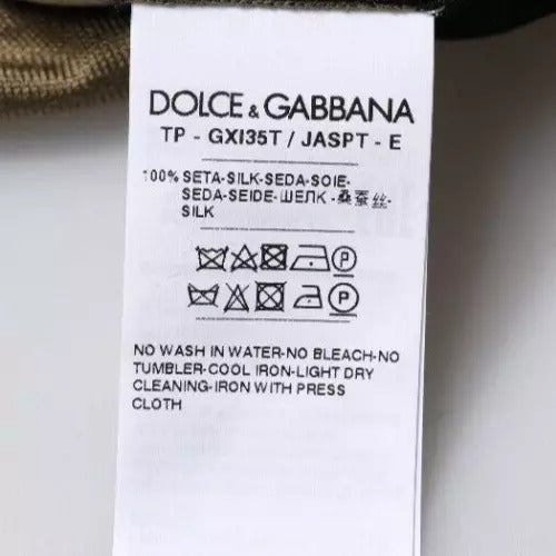 Dolce & Gabbana Multicolor Camouflage Collared Polo T-shirt | Regal Royce