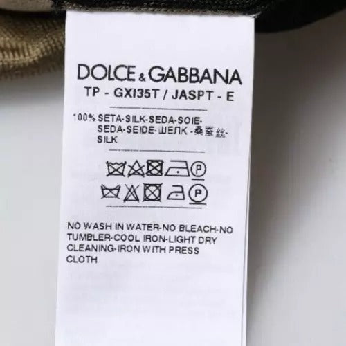 Dolce & Gabbana Multicolor Camouflage Collared Polo T-shirt | Regal Royce