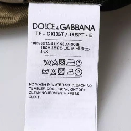 Dolce & Gabbana Multicolor Camouflage Collared Polo T-shirt | Regal Royce