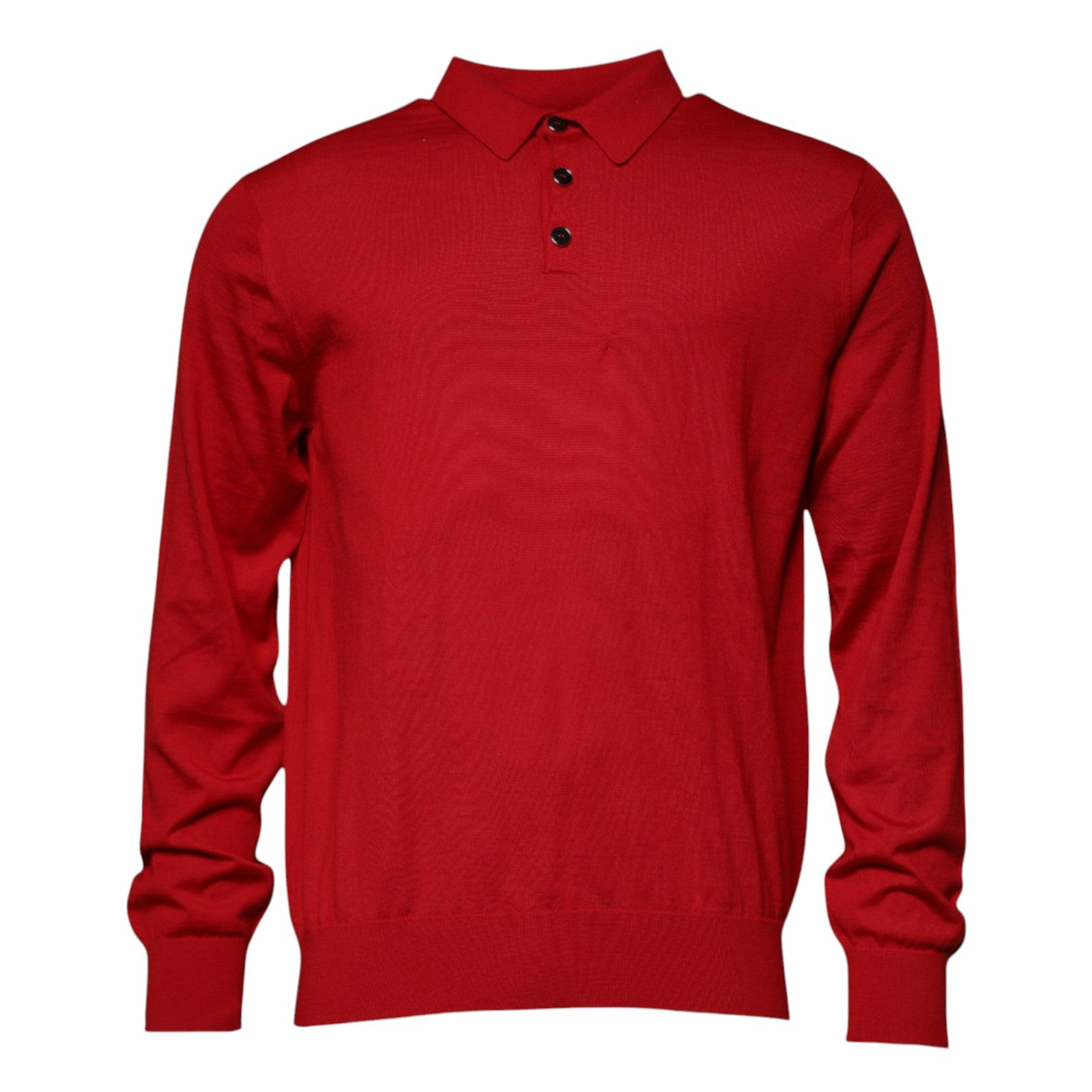 Dolce & Gabbana Red Cashmere Collared Pullover Sweater | Regal Royce
