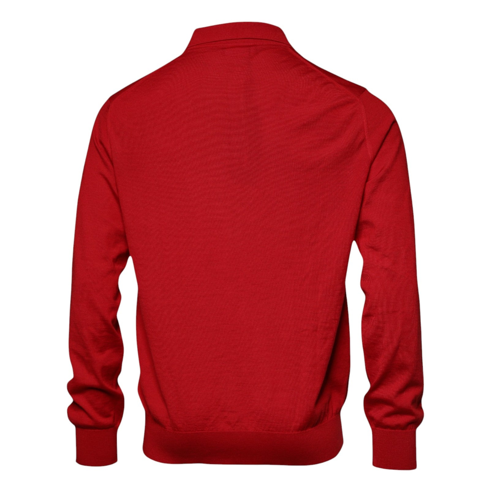 Dolce & Gabbana Red Cashmere Collared Pullover Sweater | Regal Royce