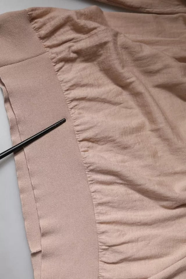 Dolce & Gabbana Beige Cashmere Turtleneck Pullover Sweater | Regal Royce