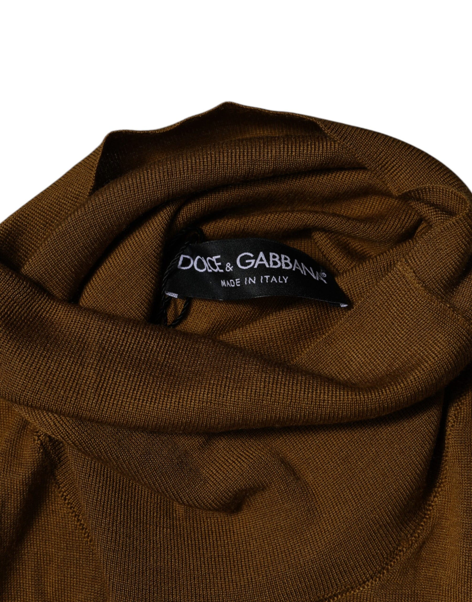 Dolce & Gabbana Brown Cashmere Turtleneck Pullover Sweater | Regal Royce