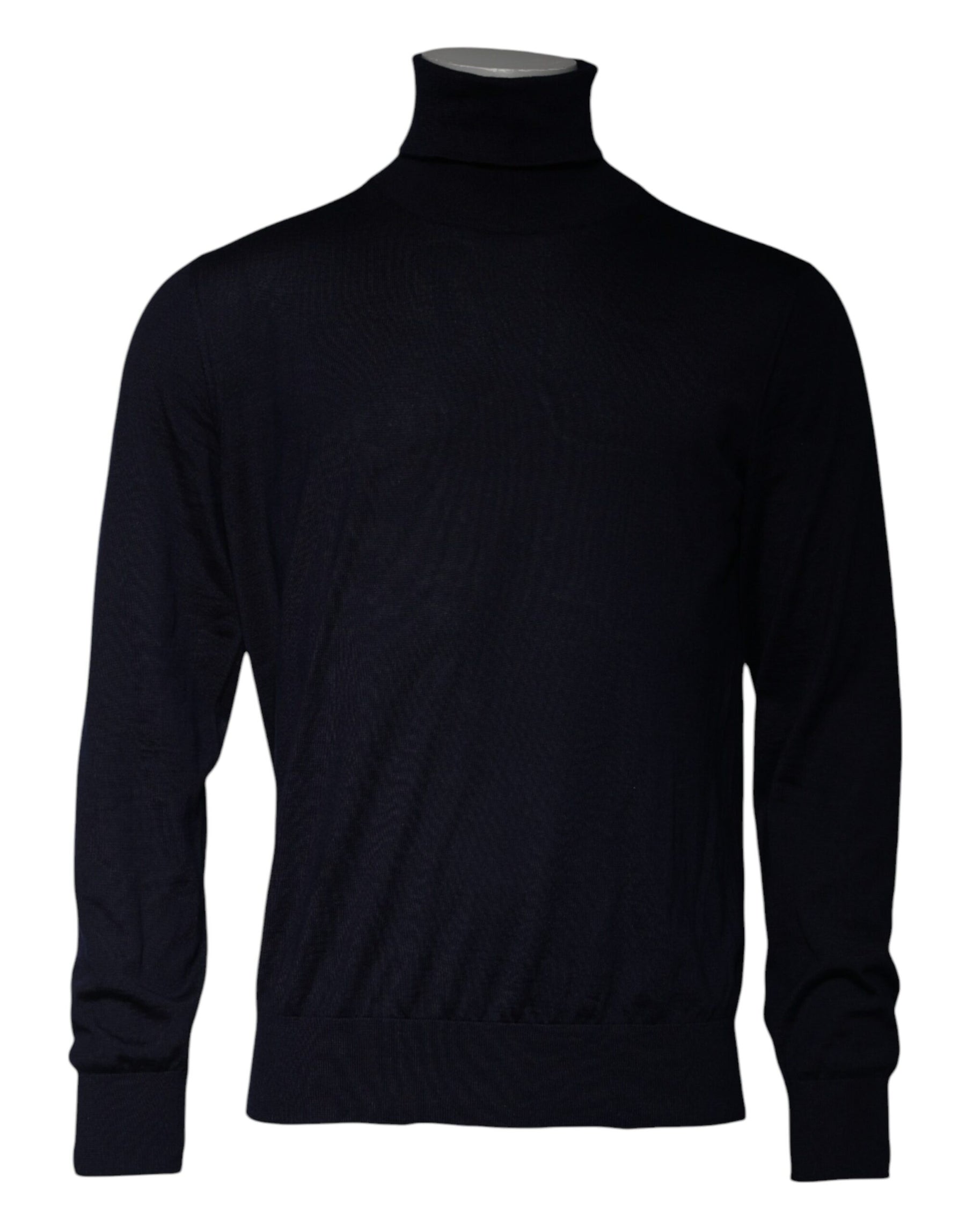 Dolce & Gabbana Blue Cashmere Turtleneck Pullover Sweater | Regal Royce