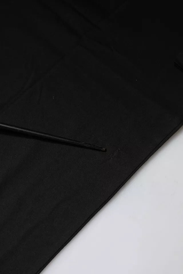 Dolce & Gabbana Black Logo Print Cotton Short Sleeves T-shirt | Regal Royce
