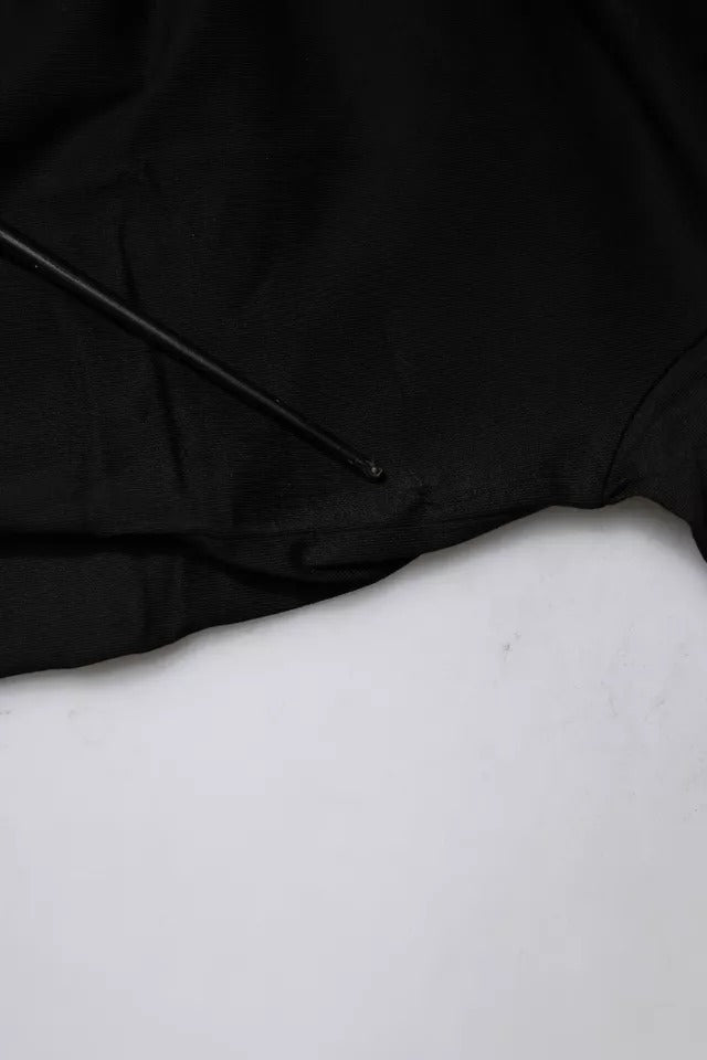 Balenciaga Black Cotton Logo Print Crew Neck Short Sleeves T-shirt | Regal Royce