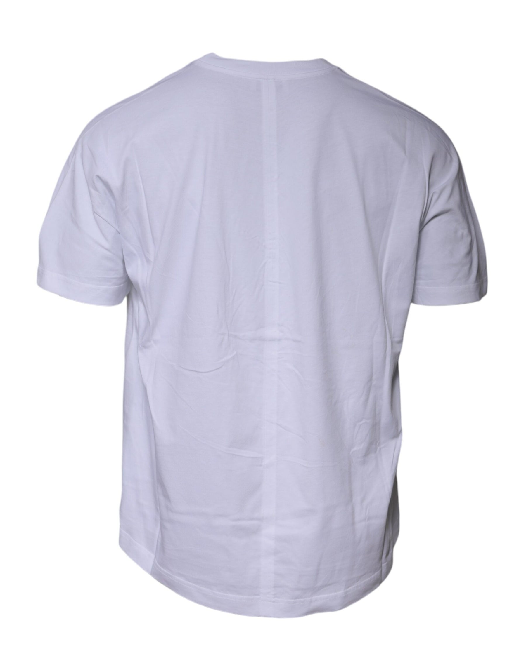 Balenciaga White Logo Cotton Jersey Crew Neck Short Sleeves T-shirt | Regal Royce