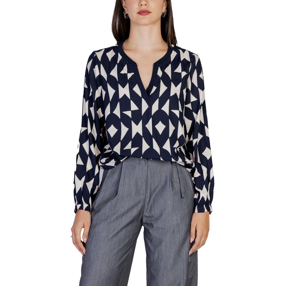 Street One Blue Viscose Blouse | Regal Royce