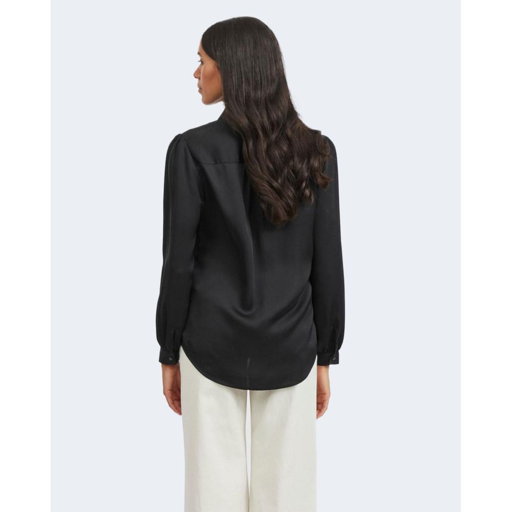 Vila Clothes Black Polyester Blouse | Regal Royce