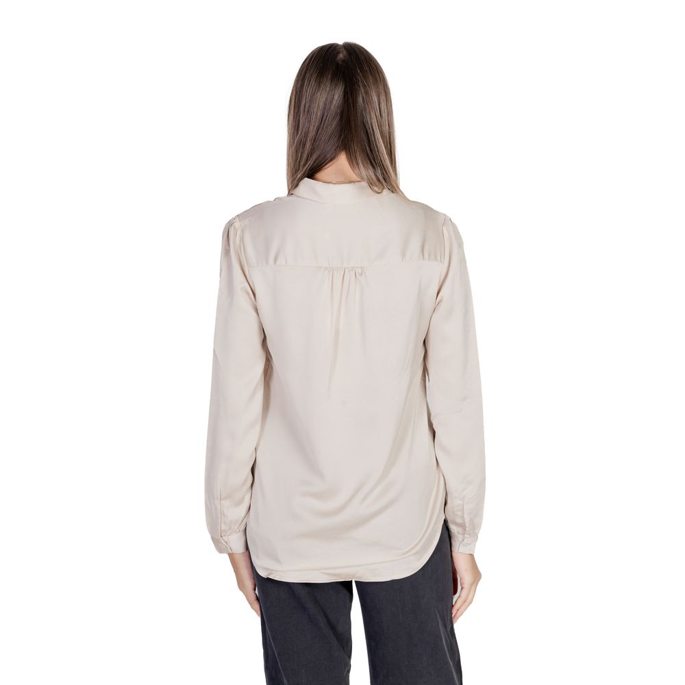 Vila Clothes Gold Polyester Blouse | Regal Royce