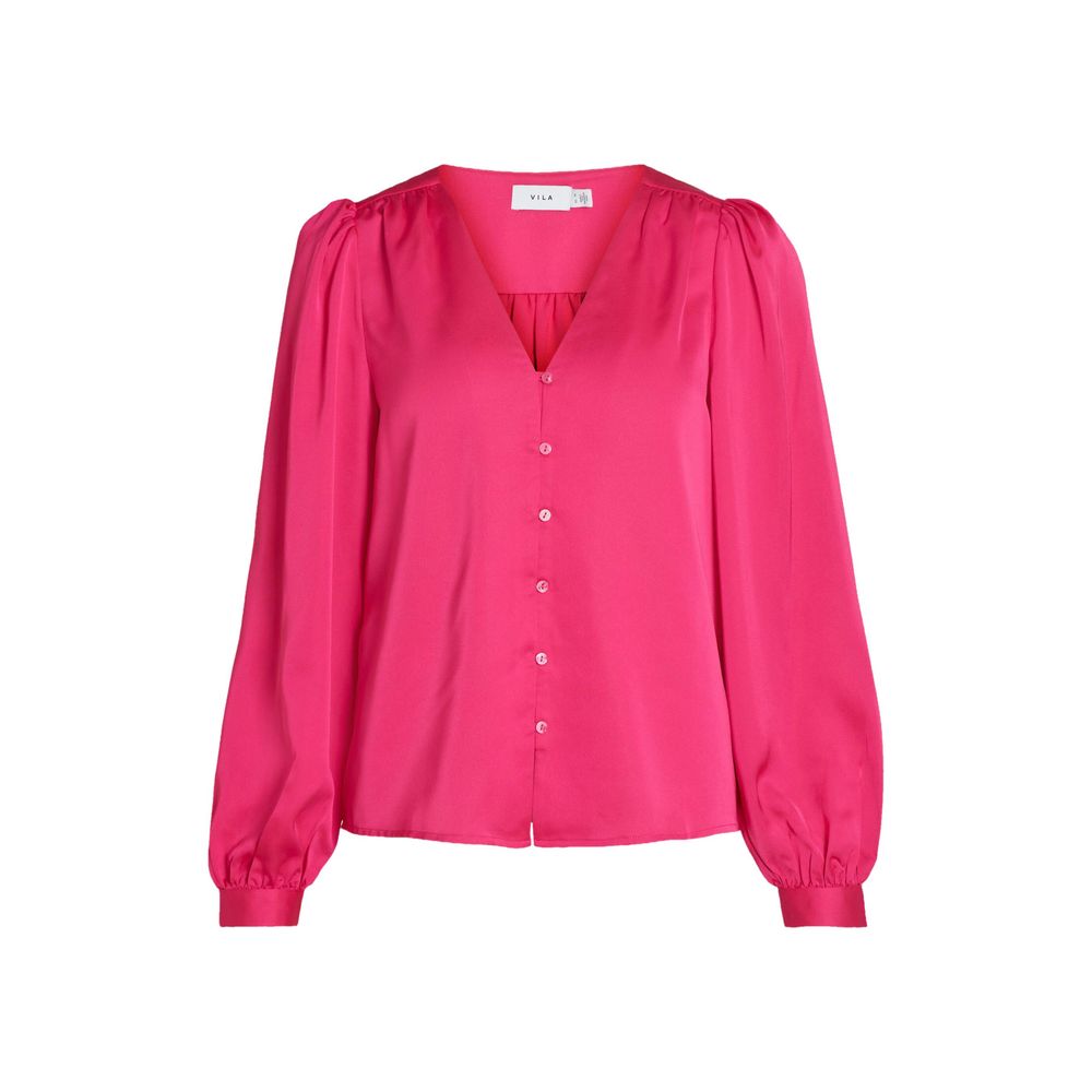 Vila Clothes Pink Polyester Blouse | Regal Royce