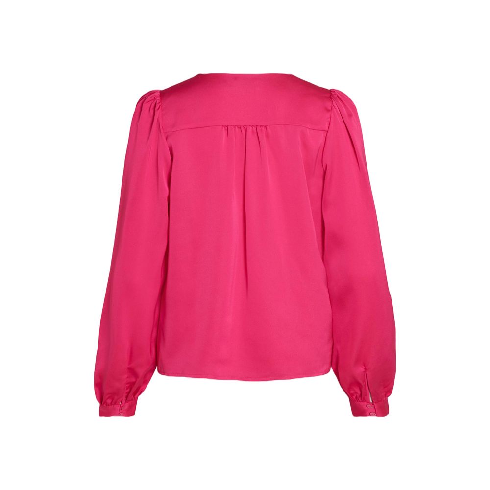 Vila Clothes Pink Polyester Blouse | Regal Royce