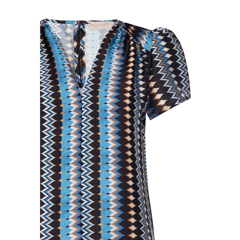 Rinascimento Turquoise Polyester Blouse | Regal Royce