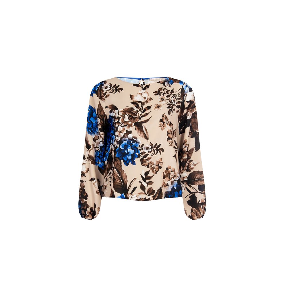 Rinascimento Blue Polyester Blouse | Regal Royce