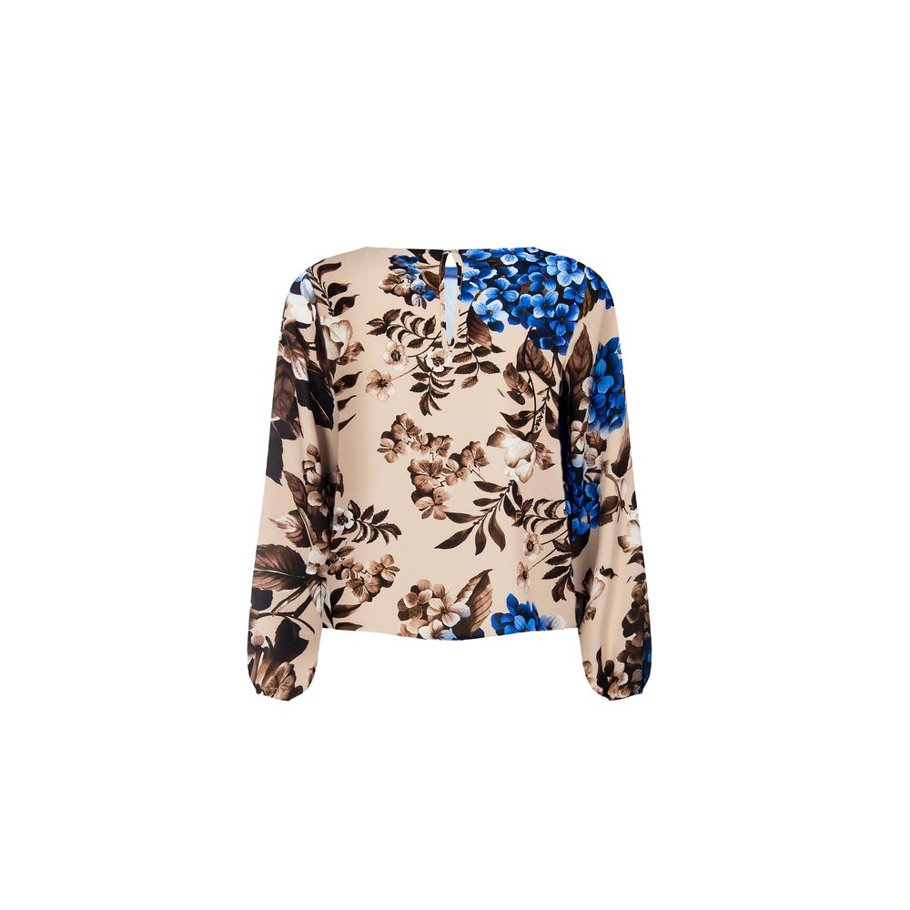 Rinascimento Blue Polyester Blouse